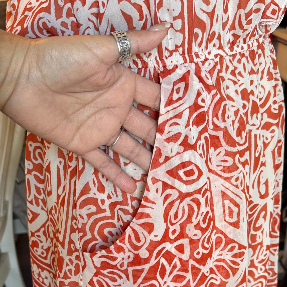 Speechless Dress with Geometric Pattern Medium - Picture 5 of 8